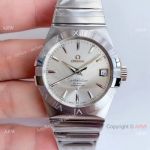 (VSF) Omega Constellation SS Silver Diamond Dial A8500 Watch - Super Clone
